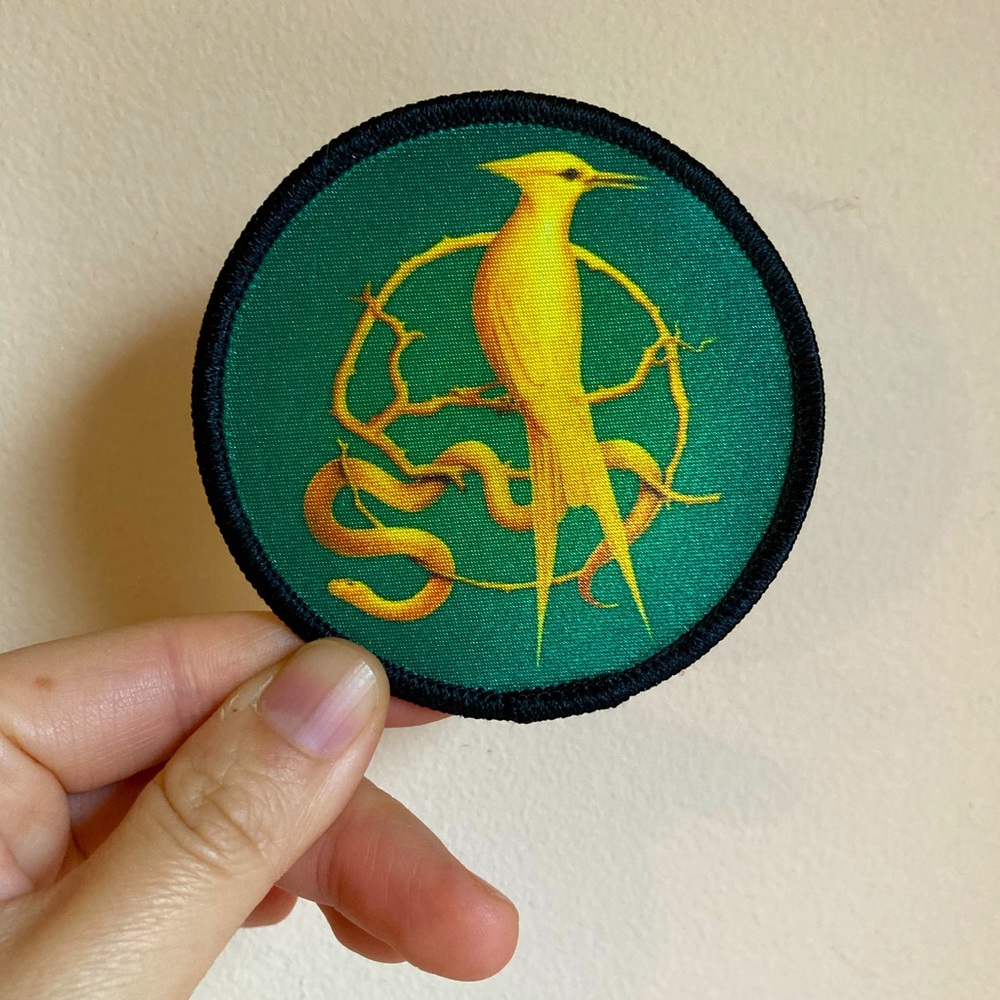 NWT Hunger Games Ballad of Songbirds and Snakes limited edition green gold patch